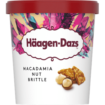 Häagen-Dazs Belgian Chocolate 8 x 460ml Häagen-Dazs Macadamia Nut Brittle 460ml