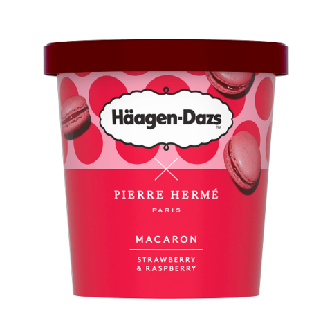 Häagen-Dazs Macaron strawberry raspberry 8 x 420ml